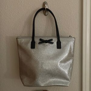 Kate Spade Silver Glitter purse